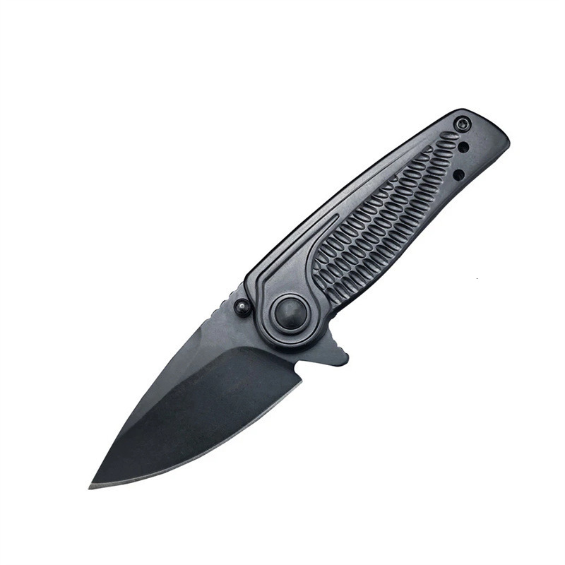 1313BLK Spoke Flipper Knife 2" Outdoor Tactical Camping Hiking Survival multi-purpose EDC folding Knife Men's gift
