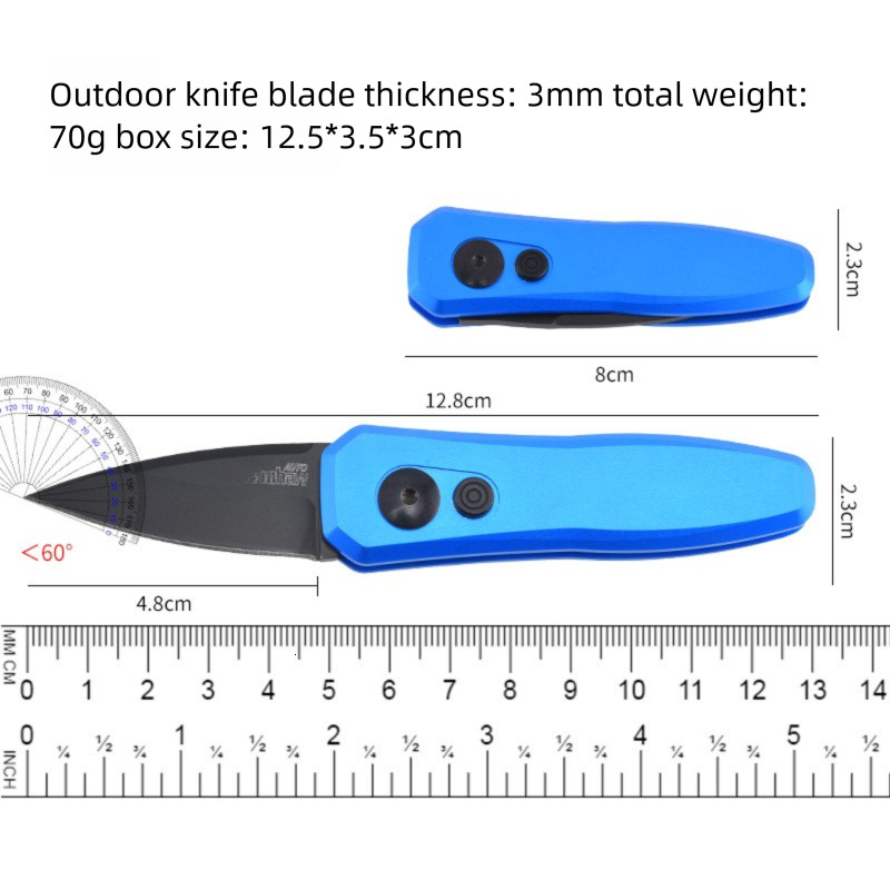 KS 7500 Mini Folding Knife 8Cr18Mov Steel Blade Aluminum Alloy Handle Outdoor Camping Survival Tactics EDC Hunting Knife