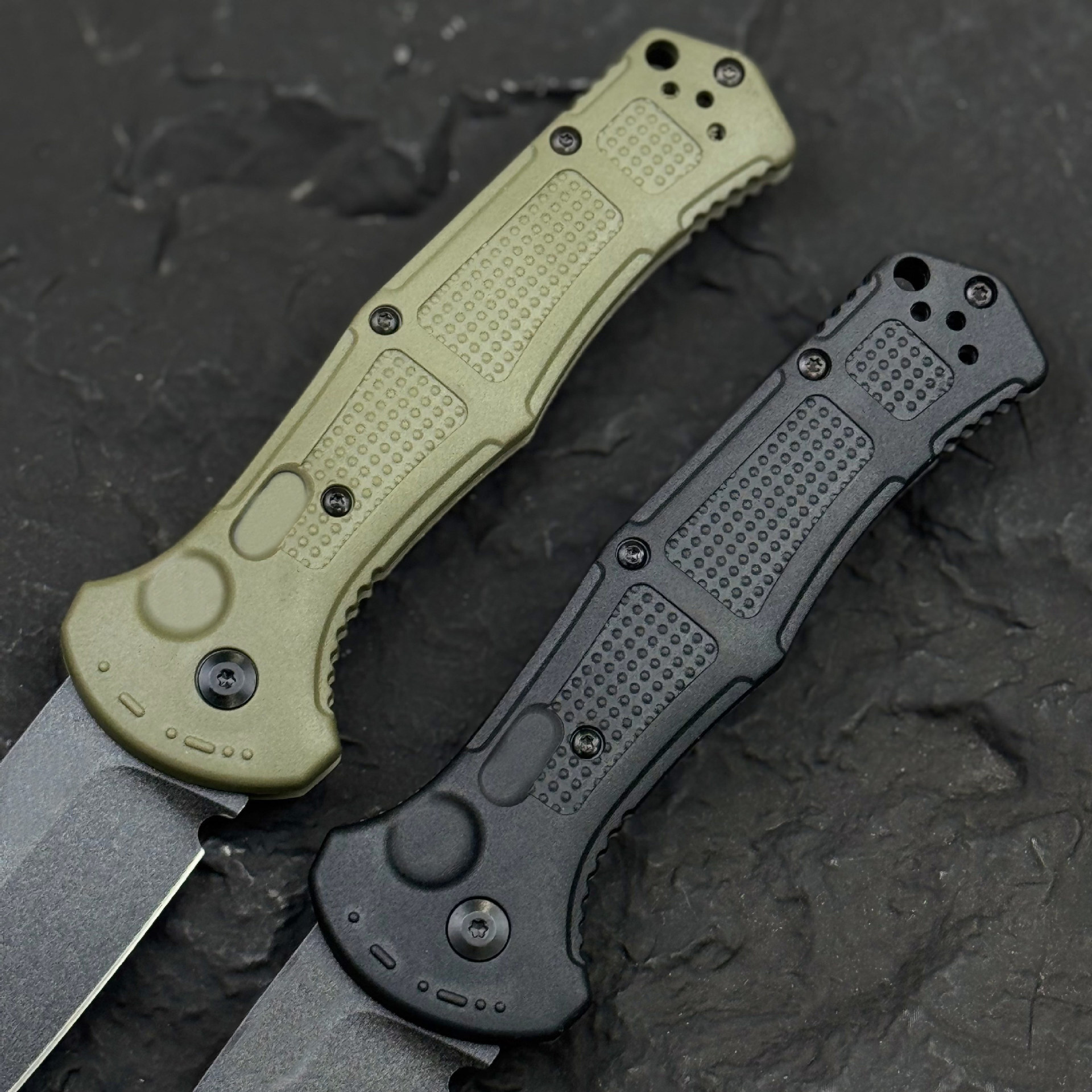 9070 Portable Outdoor Pocket Knife D2 Blade Nylon Fiber Handle Camping Fruit Folding Knife EDC Jungle Hiking Adventure Survival Tool
