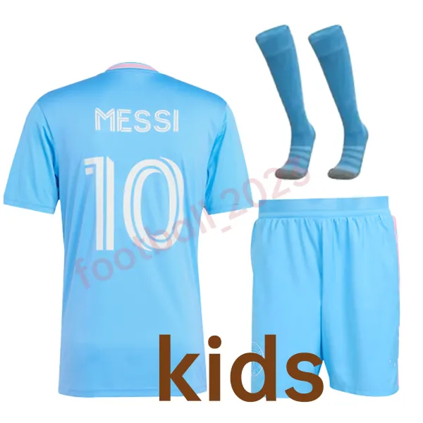 26-27 World Cup Miami football jersey Messi No10 childrens set Argentina national team training uniform