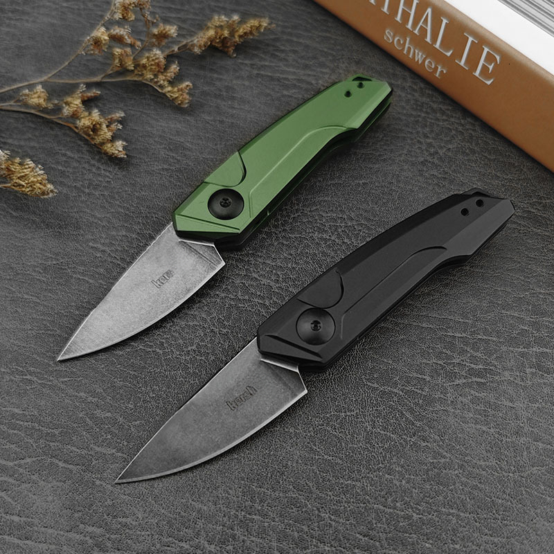 Multi-Functional KS 7250 Outdoor Folding Knife 8Cr13MoV Blade Aluminum Alloy Handle Jungle Exploration Camping Self-Defense Tool