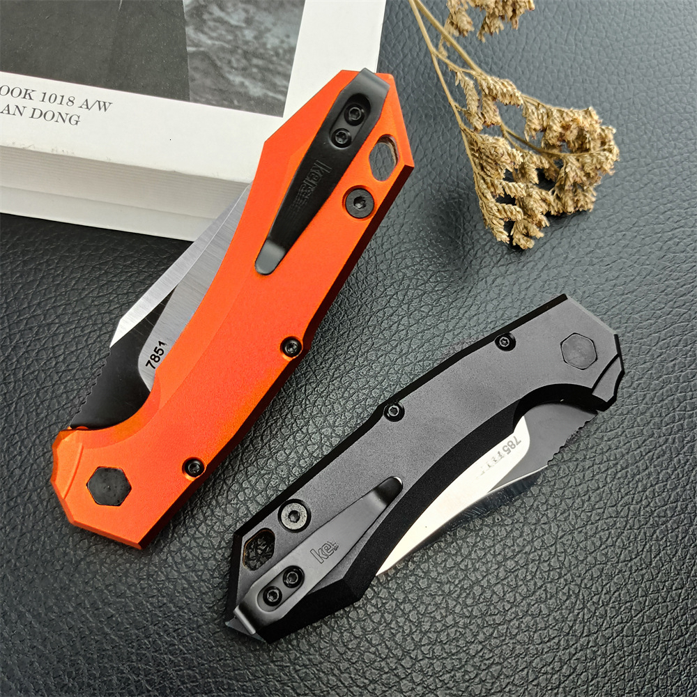KS 7851 Launch 19 Pocket Folding Knife D2 Blade Outdoor Camping Portable Fruit Knife Fishing Knife Practical Cutting Knife