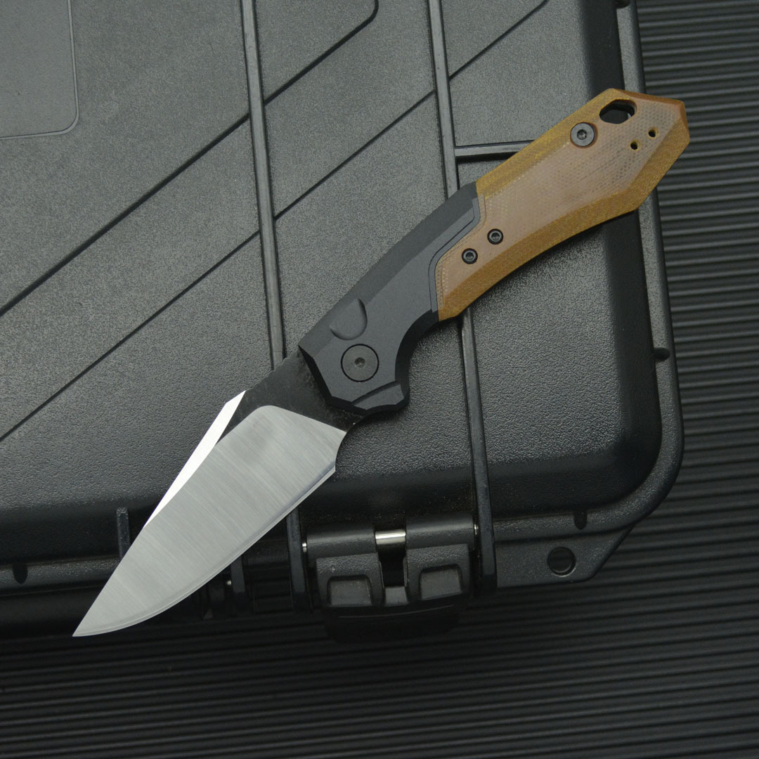 KS 7851 High Hardness Pocket Knife with 8cr13mov Blade Aluminum Alloy + G10 Handle Outdoor Camping Portable Barbecue Knife Men's Gift
