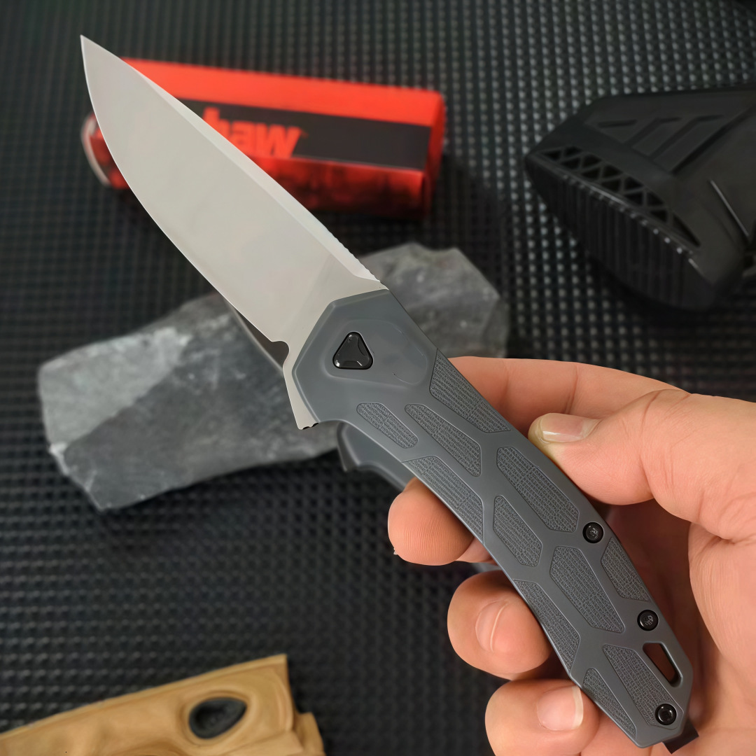 2042 Folding Pocket Knife D2 Blade Nylon Fiberglass Handle Multifunction Fruit Outdoor Camping Knife EDC Defensive Tools