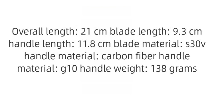 C263 bearing G10 carbon fiber handle folding knife high hardness outdoor camping wilderness survival tool