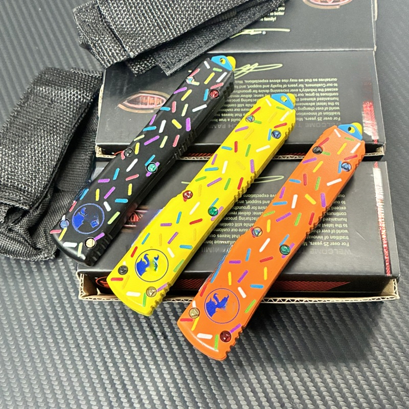 UT85 Outdoor Pocket Folder Knife Multi-purpose High Hardness Tactical Knife Self Defense Hunting Aluminium Alloy Handle