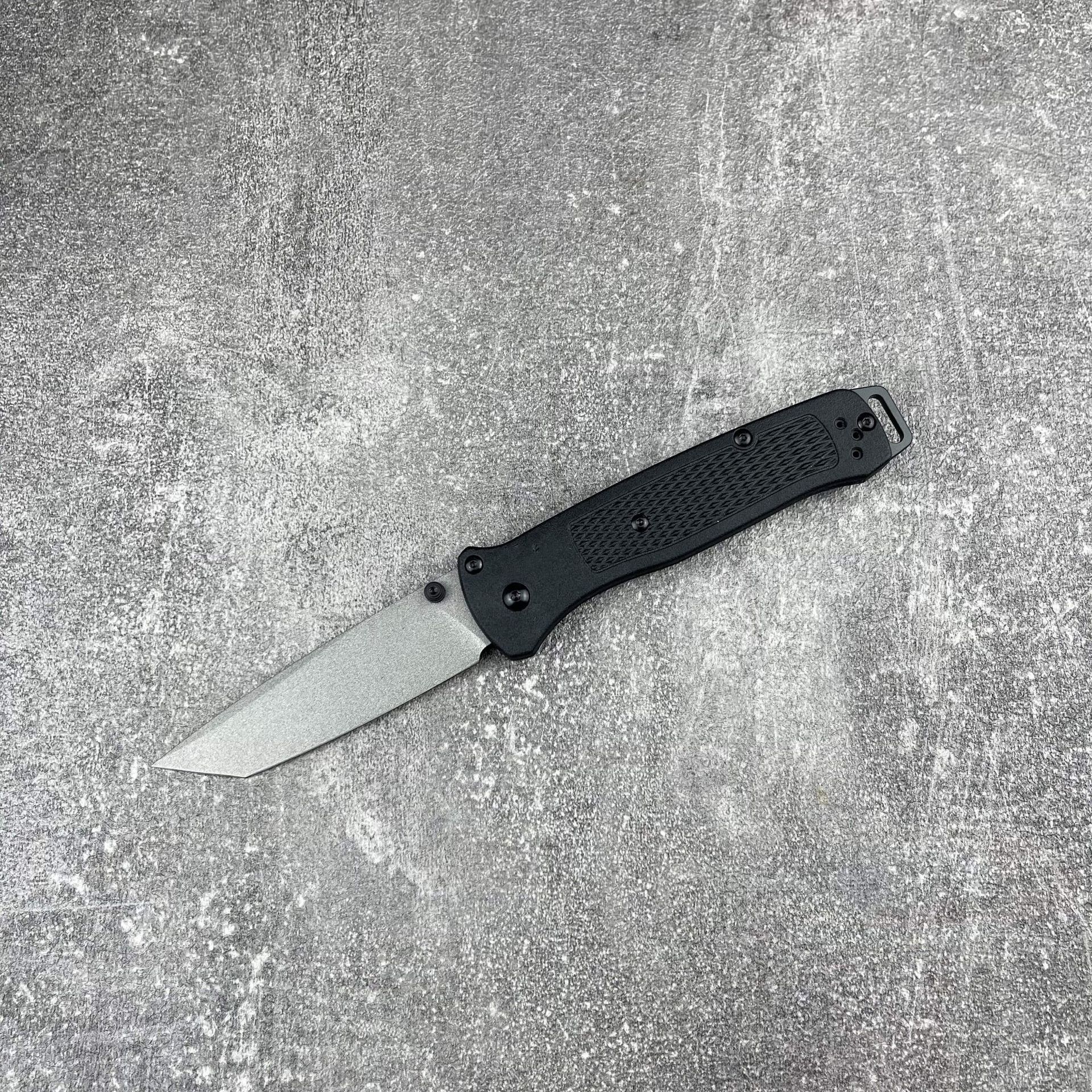 537 Bailout BM Knife Self Defense Pocket Knives Outdoor EDC Survival Flipper Folding Knife Camping Hunting Tool Nylon Handle