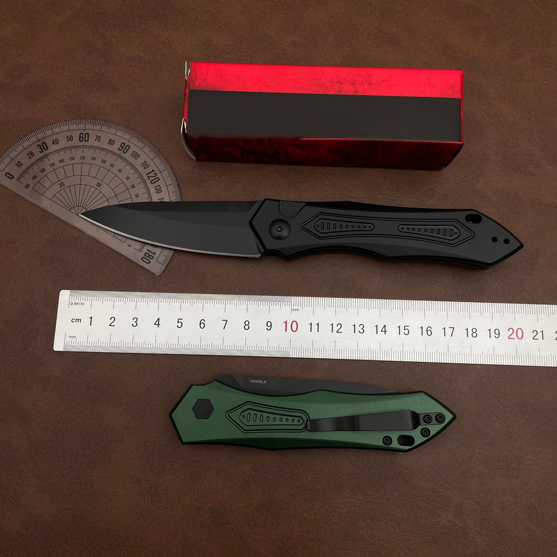 KS 7800 Pocket Knife 3.75" Blade CPM154 Steel Treated Aluminum Handle Outdoor Tactical EDC Hunting Knife Men's Gift