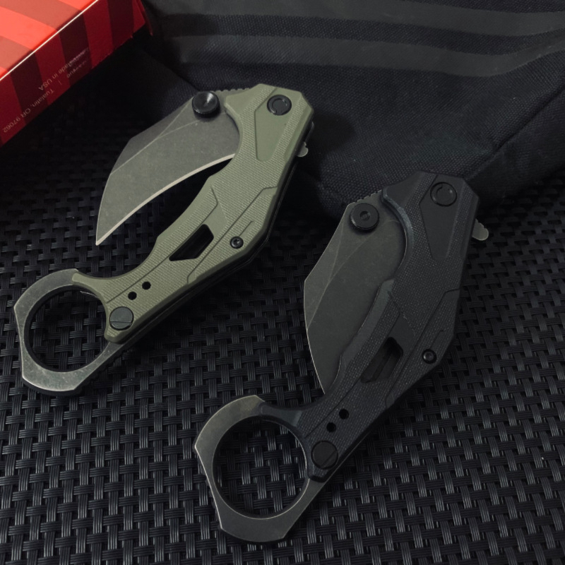 Ks2064Camping Folding Knife 8CR13 Blade G10 Handle Pocket Survival Tactical Hunting Utility Knives EDC Tools
