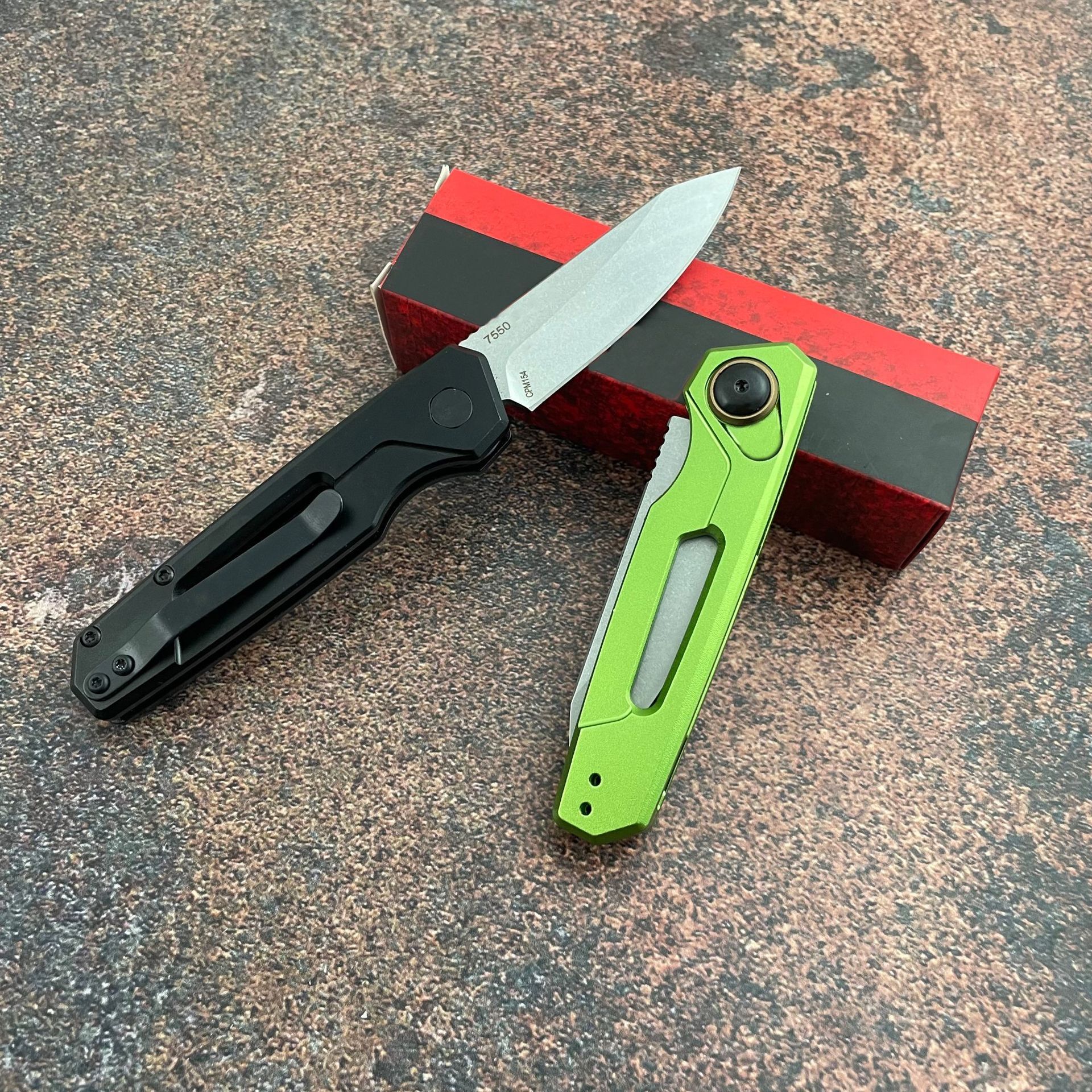 KS 7550 High-Quality T6 Aluminum Handle Outdoor Camping EDC Tactical Hunting Knife Adventure Survival Tool Men's Gift Pocket Knife