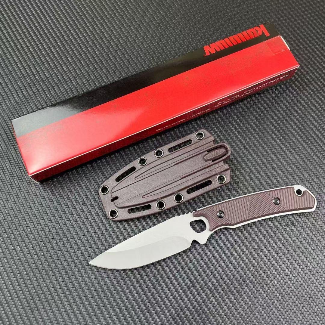 2048 Fixed Blade Knife with Sheath for Carrying Practical Fruit Knife for Forest Wilderness Hiking Fishing Barbecuing Camping