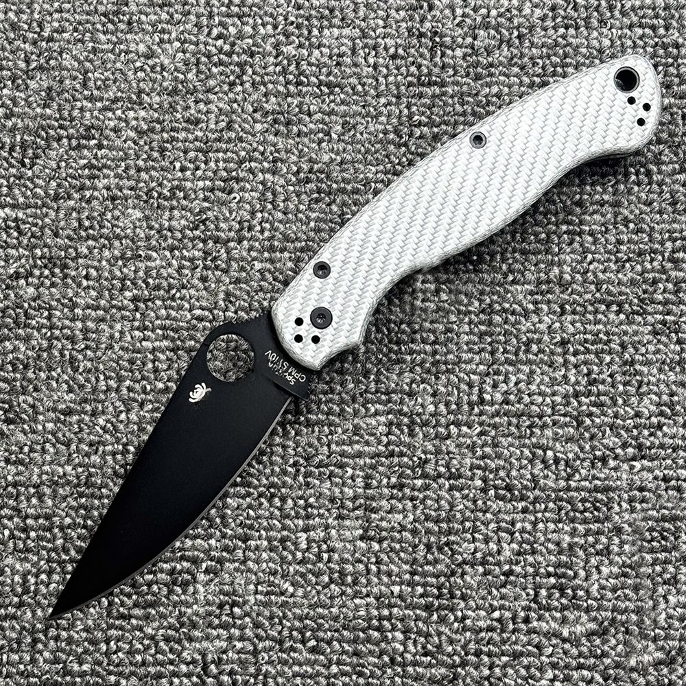 C36 Carbon Fiber Handle Folding Outdoor Camping Wilderness Survival High Hardness Pocket Tool Knife