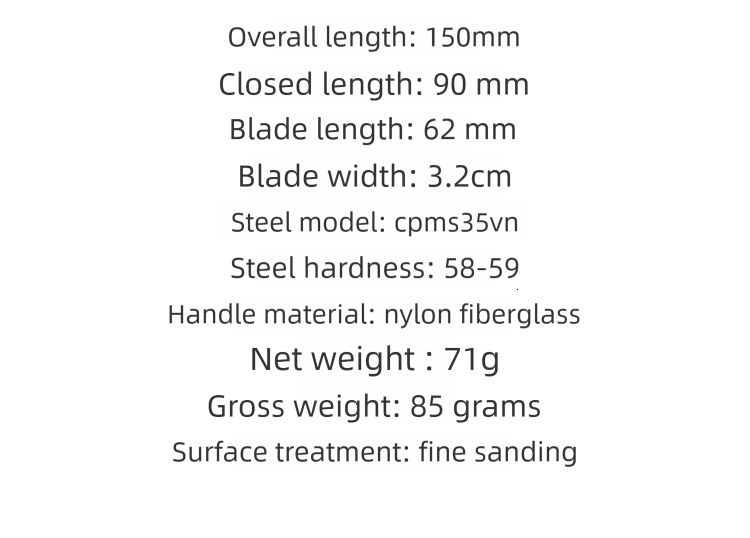 C148 Nylon Handle Small Folding High Hardness Outdoor Camping Wilderness Survival Pocket Tool Knife