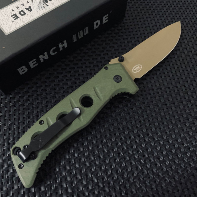 New BM 275 Adamas Folding KnifeOutdoor Tactical Knife Camping Practical Hunting EDC Tool D2 Blade G10 Handle with Pocket Clip