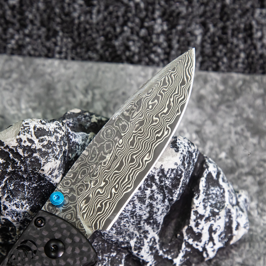 BM 533/535 Folding Knife S90V Blade Carbon Fiber Handles Sharp Field Hunting Knife Survival Tactical Tool with Pocket Clip