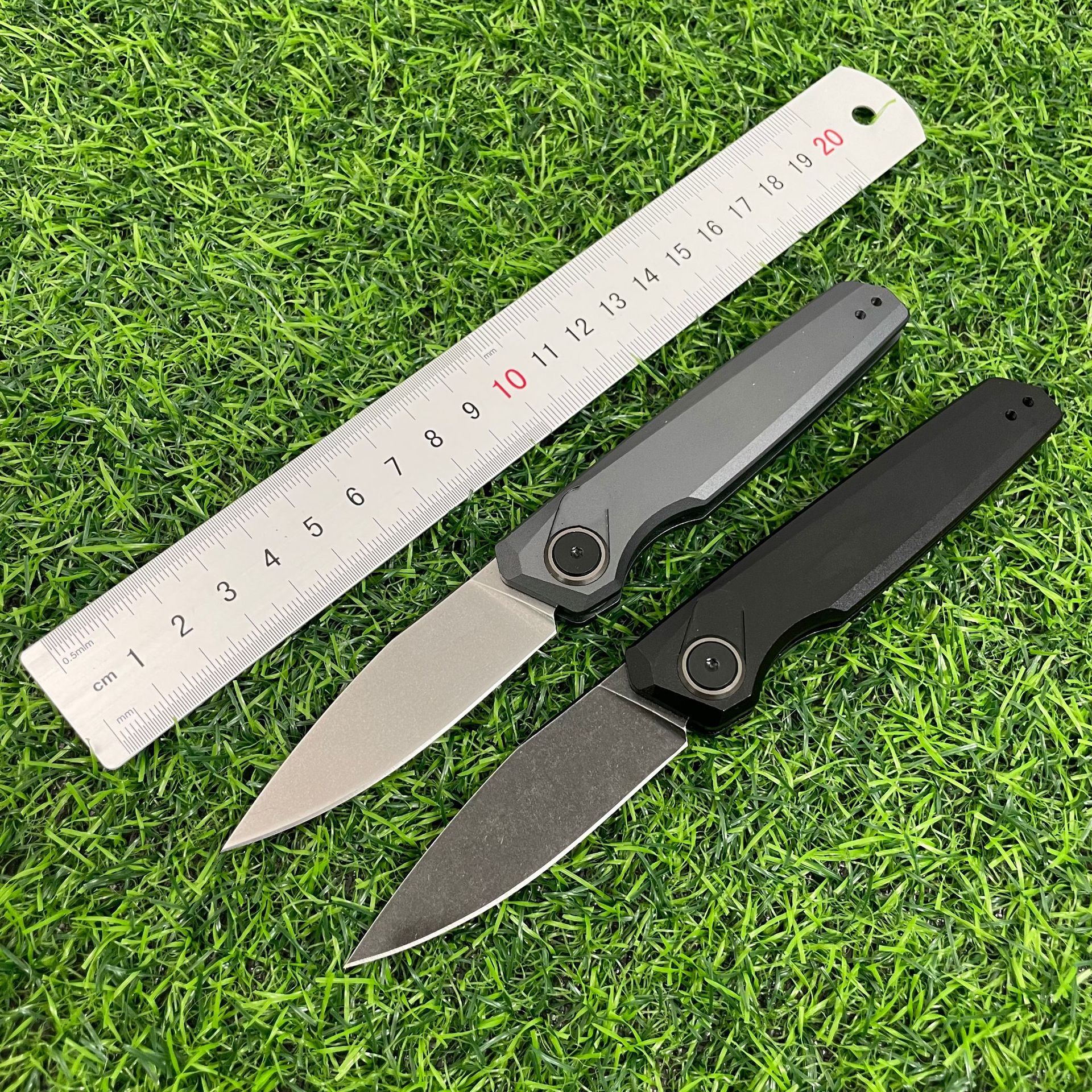 New 7551 Outdoor Camping Folding Knife CPM-154 Blade Aluminum Alloy Handle Pocket Survival Tactical Hunt Utility Knives EDC Tool