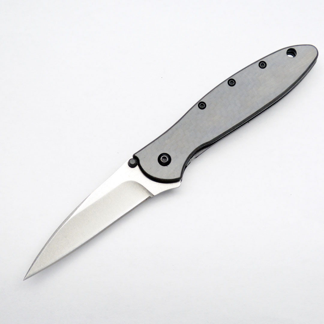 KS 1660 Folding Knife with 8cr13mov Blade Carbon Fiber Handle Outdoor Camping Portable Barbecuing Practical Cutting Knife