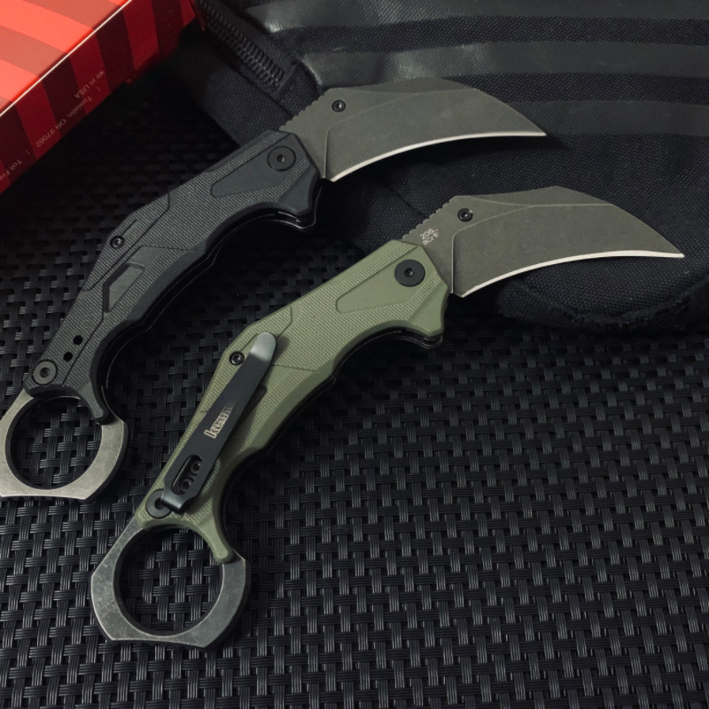 Ks2064Camping Folding Knife 8CR13 Blade G10 Handle Pocket Survival Tactical Hunting Utility Knives EDC Tools