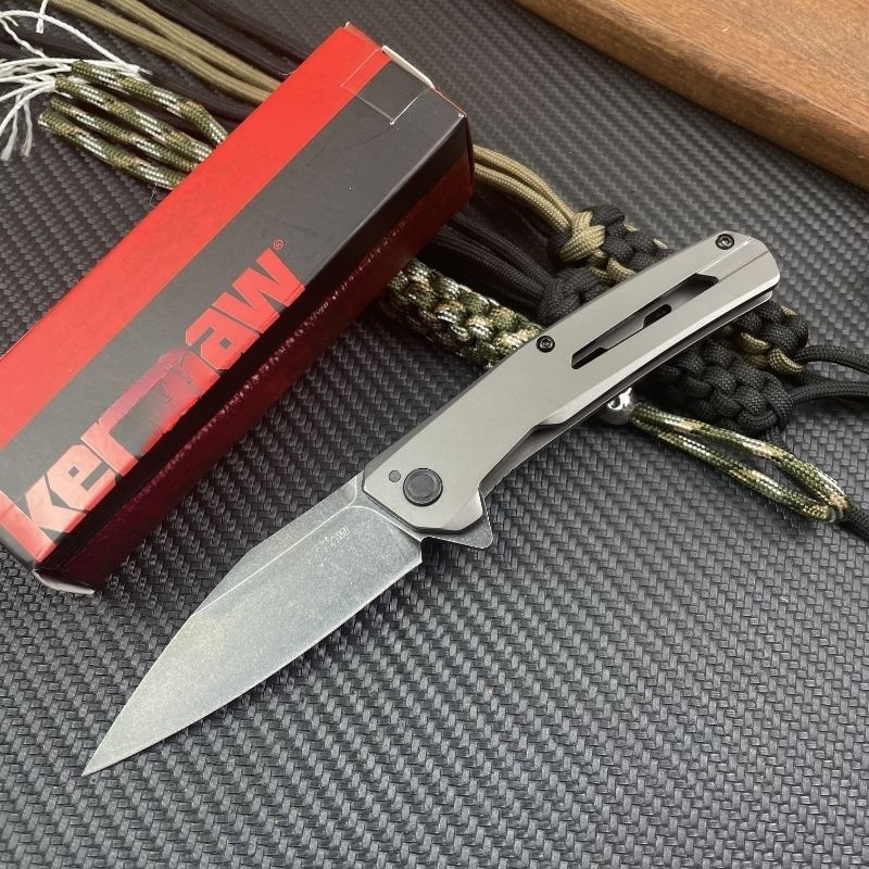 1404 Assisted Flipper Folding Pocket Knife 420 Stainless Steel Handle D2 Steel Blade Outdoor Camping Hunting EDC Tools