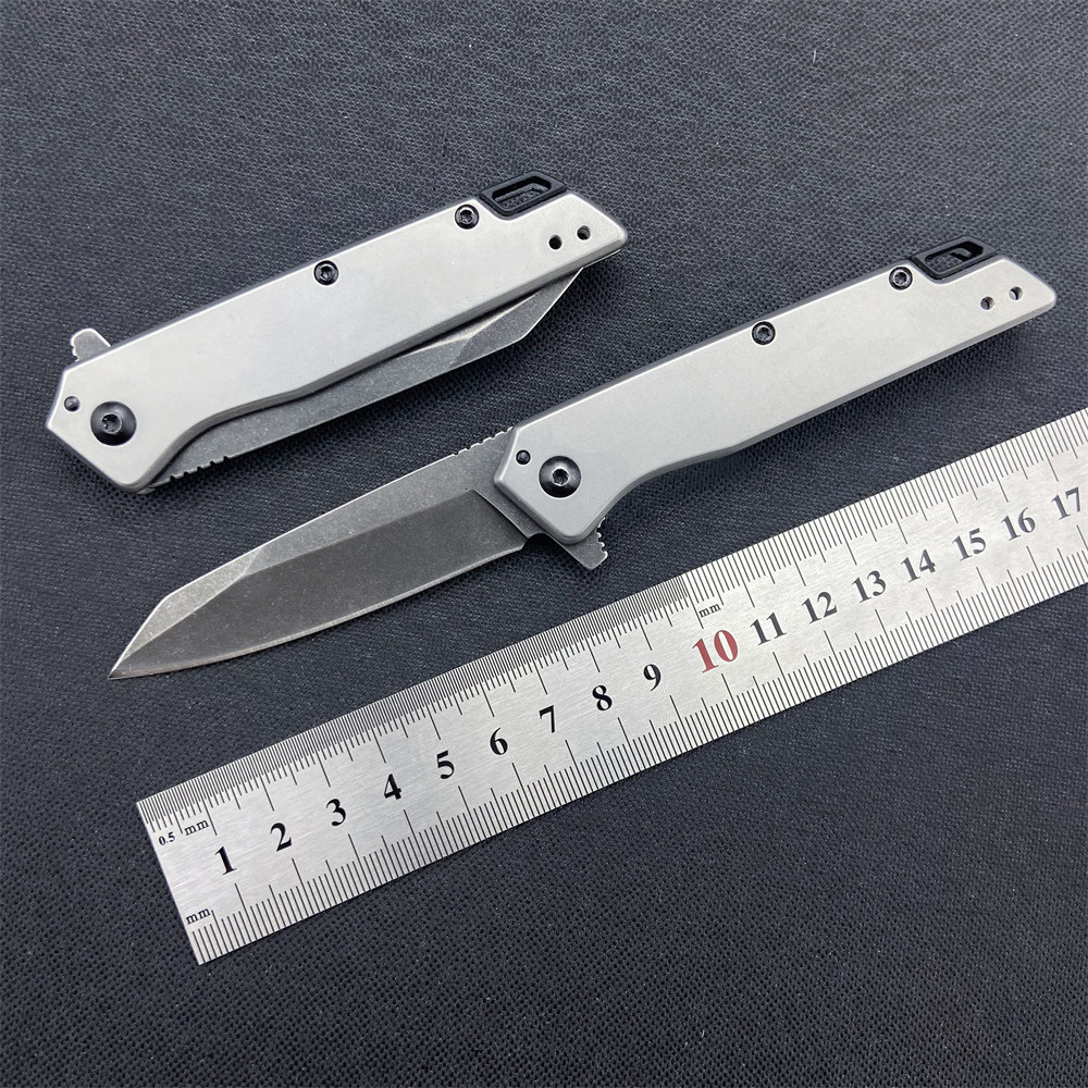 1365 Outdoor Camping Hiking Fishing Portable Folding Knife Durable 8Cr13Mov Steel Suitable for EDC Practical Cutting Knife