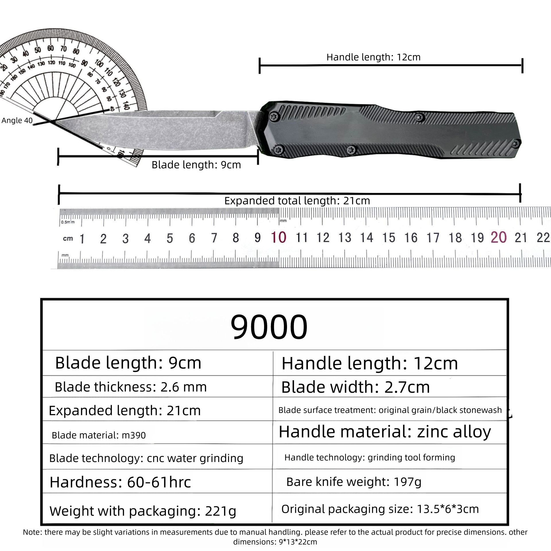 New KS9000 Zinc Alloy Small Knife Portable, Anti body, Outdoor Survival Knife Commemorative Tactical Knife M390 Steel EDC Survival