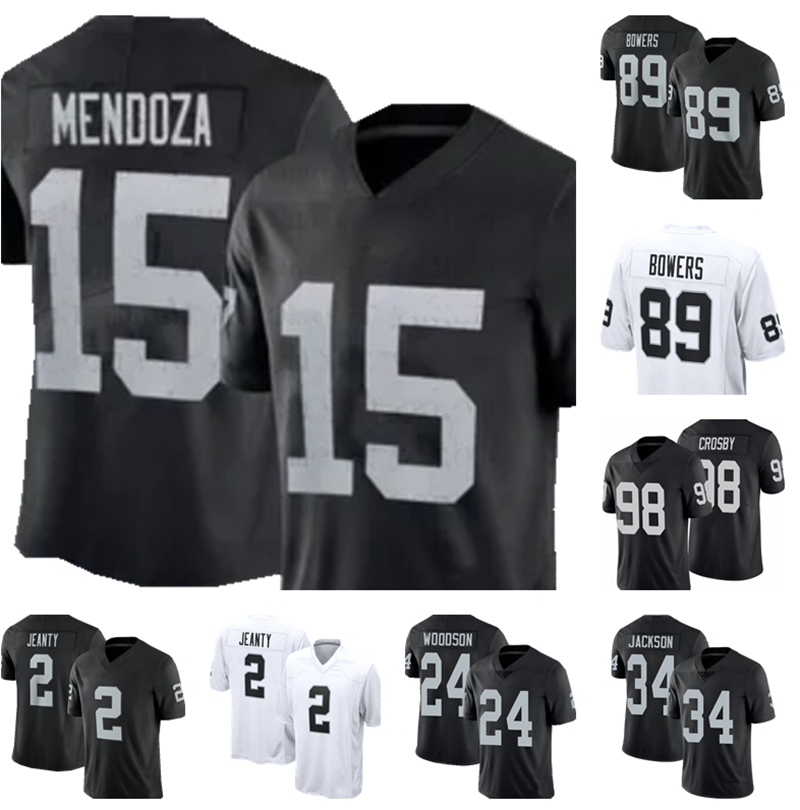 Lasvegas Raiderss jersey Fernando Mendoza Crosby Bowers Raider jersey Ashton Jeanty Football Jersey Jackson Woodson Jerseys