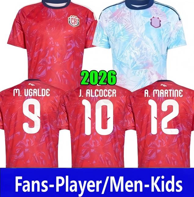 2026 World Cup Costa Rica soccer jerseys MEN KIT national team CONTRERAS CAMPBELL BENNETTE TEJEDA VENEGAS RUIZ AGUILERA SALAS 26 27 football shirt 77