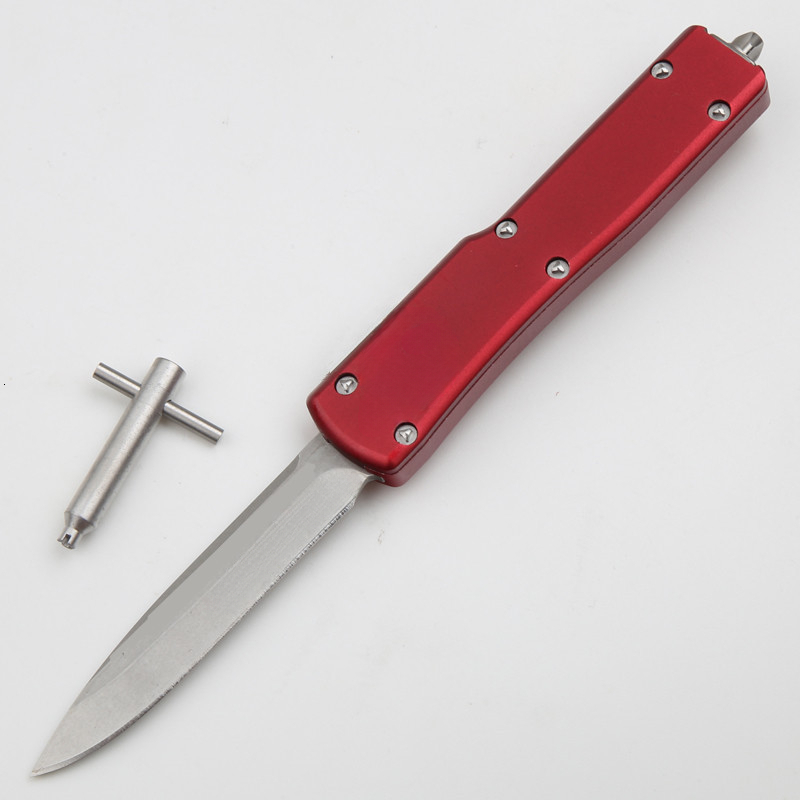 UTX70 Aluminum Alloy Handle, D2 Steel Blade, Outdoor EDC Tactical Knife for Camping Hunting Survival