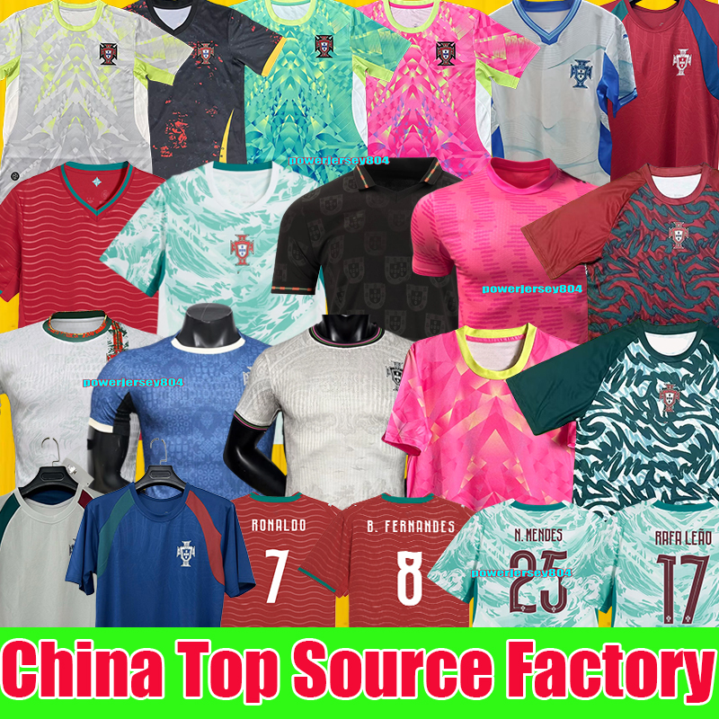 2026 RONALDO Portugal jersey 26 27 JOAO FELIX Soccer Jerseys Portuguese football shirt BERNARDO BRUNO FERNANDES camisa futebol men women kits kids equipment