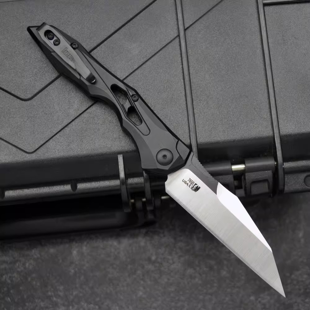 7650 High-Quality Pocket Survival Folding Knife Defensive Portable Outdoor Emergency Tool D2 Blade Aluminum Handle Hiking EDC Rescue Knife