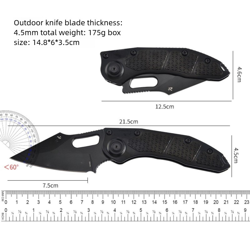 folding D2 Mark M390 blade 6061-T6 Aluminum handle outdoor tactical camping hunting EDC tool kitchen knife