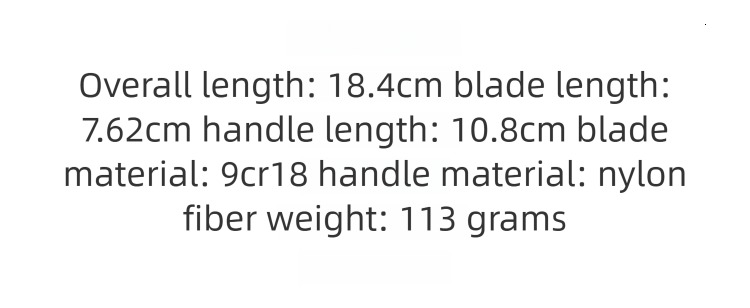 C223 Nylon Handle Folding Outdoor Camping Wilderness Survival High Hardness Pocket Tool Knife
