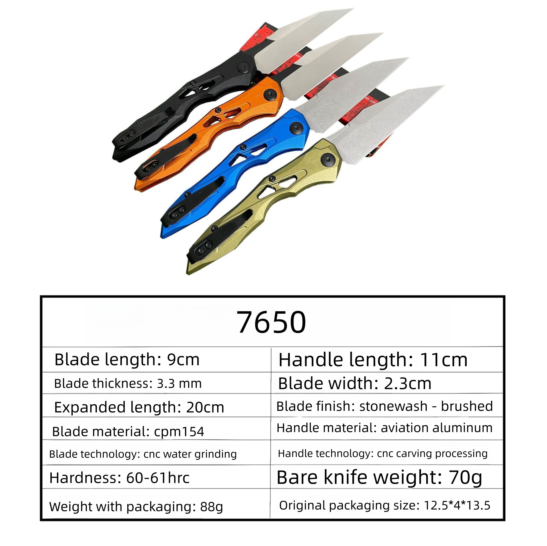 KS7650 Outdoor EDC Tool Folding Pocket Knife Hunting Camping Self-Defense Survival knife, Jungle tactical knife