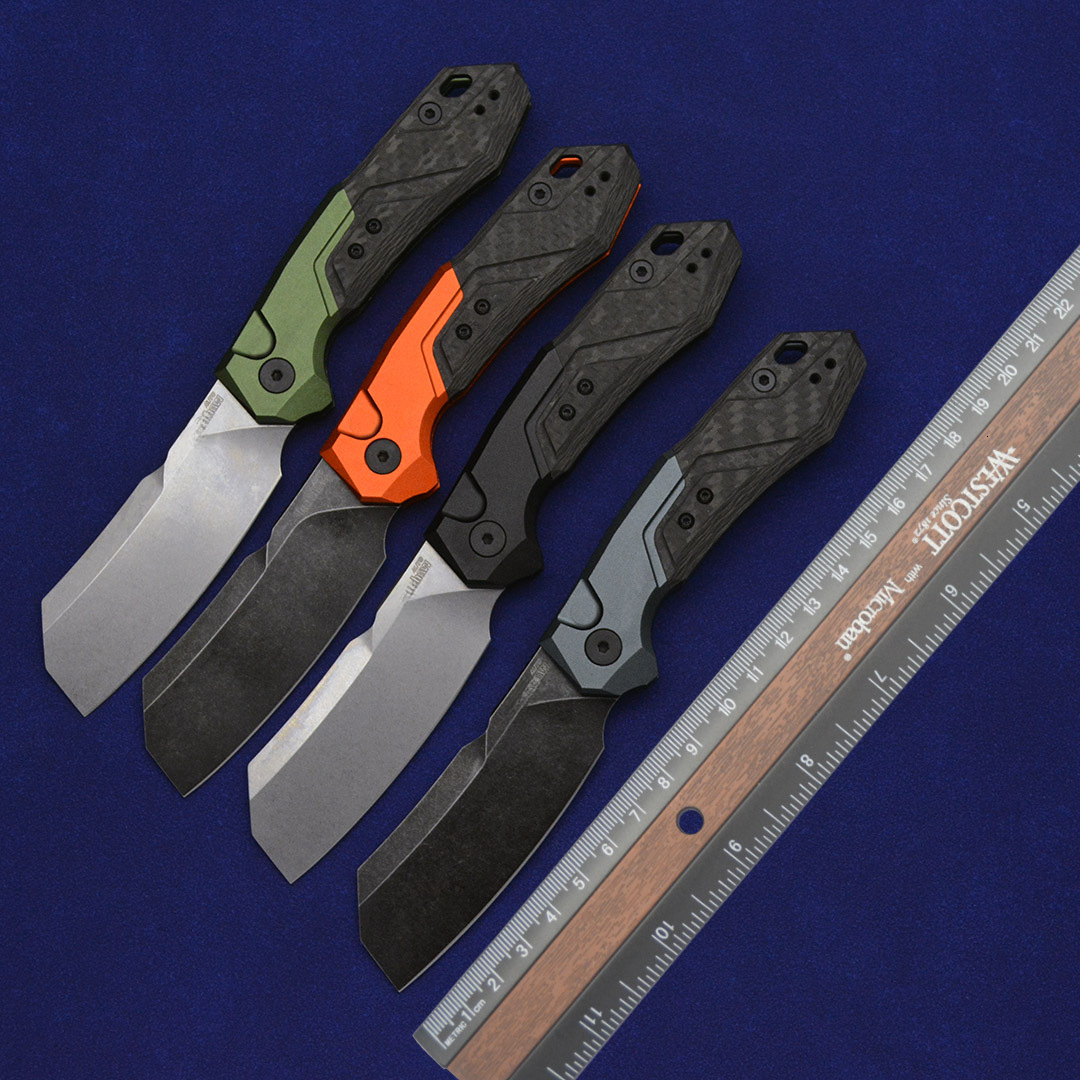 ks 7850 Outdoor Pocketknife Blackwash D2 Blade Hunting Folding Knife Combat Survival Tools Hard Cutting Tools EDC Men's Gift
