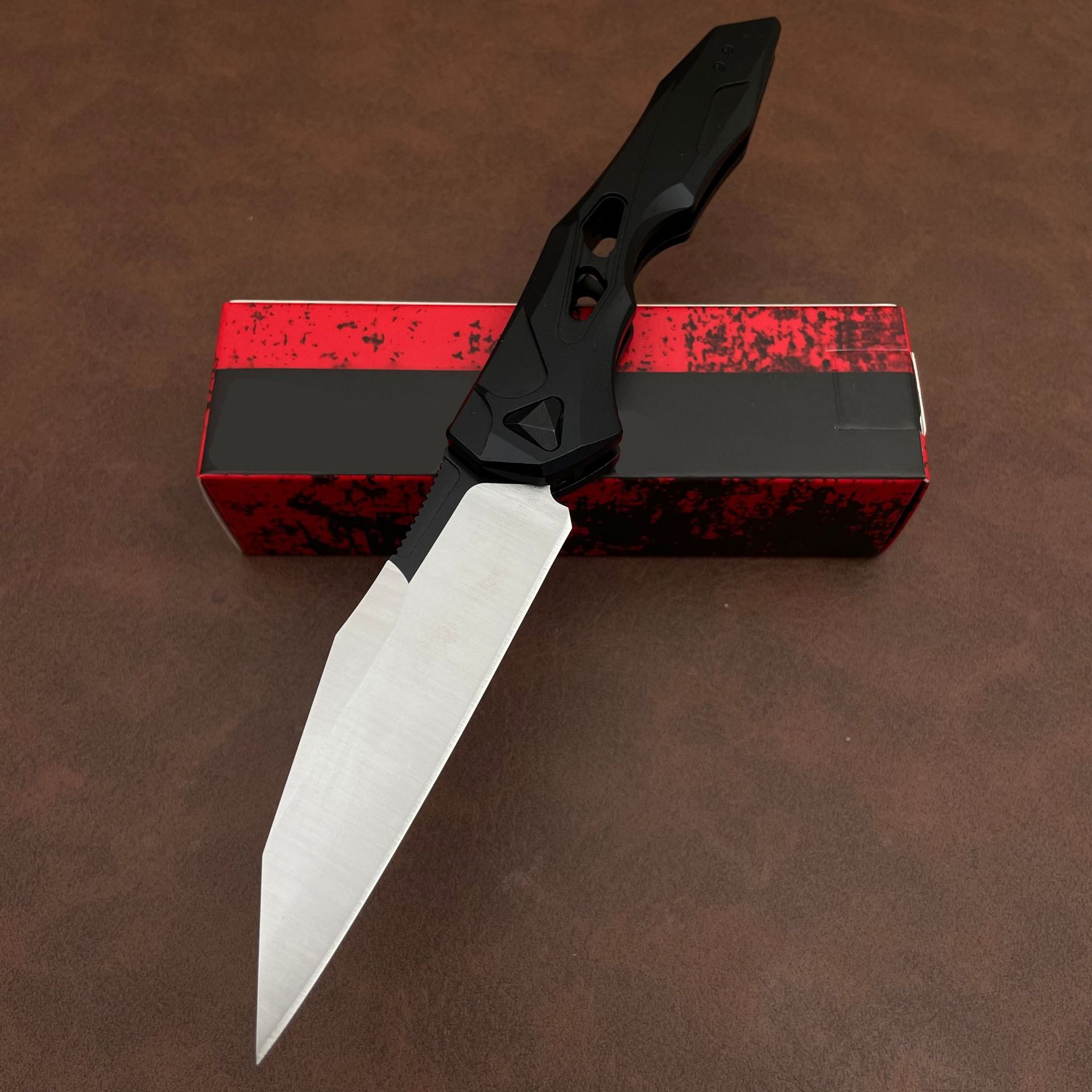 KS7650 Aluminum Knife Outdoor EDC Tool Folding Pocket Knife Hunting Camping Self-Defense Survival knife, Jungle tactical knife