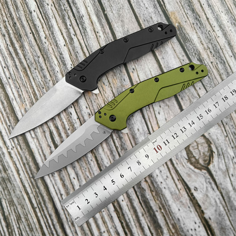 KS 1812 Outdoor folding knife D2 Steel aluminum handle Survival Portable Field knives Camping equipment knives Cutting Tool