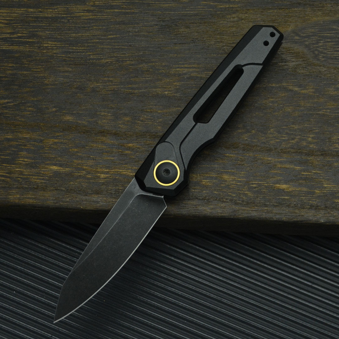 7550 Folding Knife High-Hardness 9Cr18Mov Blade T6 Aviation Aluminum Handle Practical Outdoor Camping Self-Defense EDC Tool