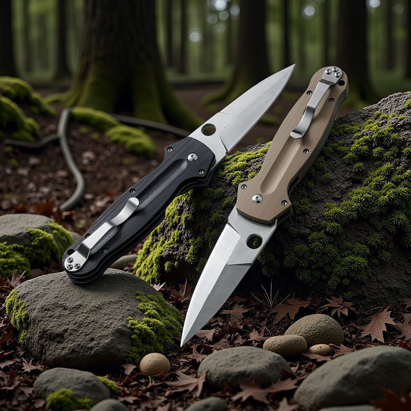 C215 Folding Pocket Knife High Quality Multi-tool D2 Blade G10 Handle Outdoor Camping Fishing Sharp Cutting Combat Knives Men's Gift
