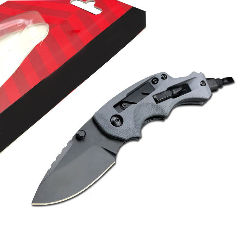 KS 8720 Multi-Functional Everyday Carry Folding Knife 8Cr13MoV Blade G10 Handle Outdoor Camping Hunting Survival Tool