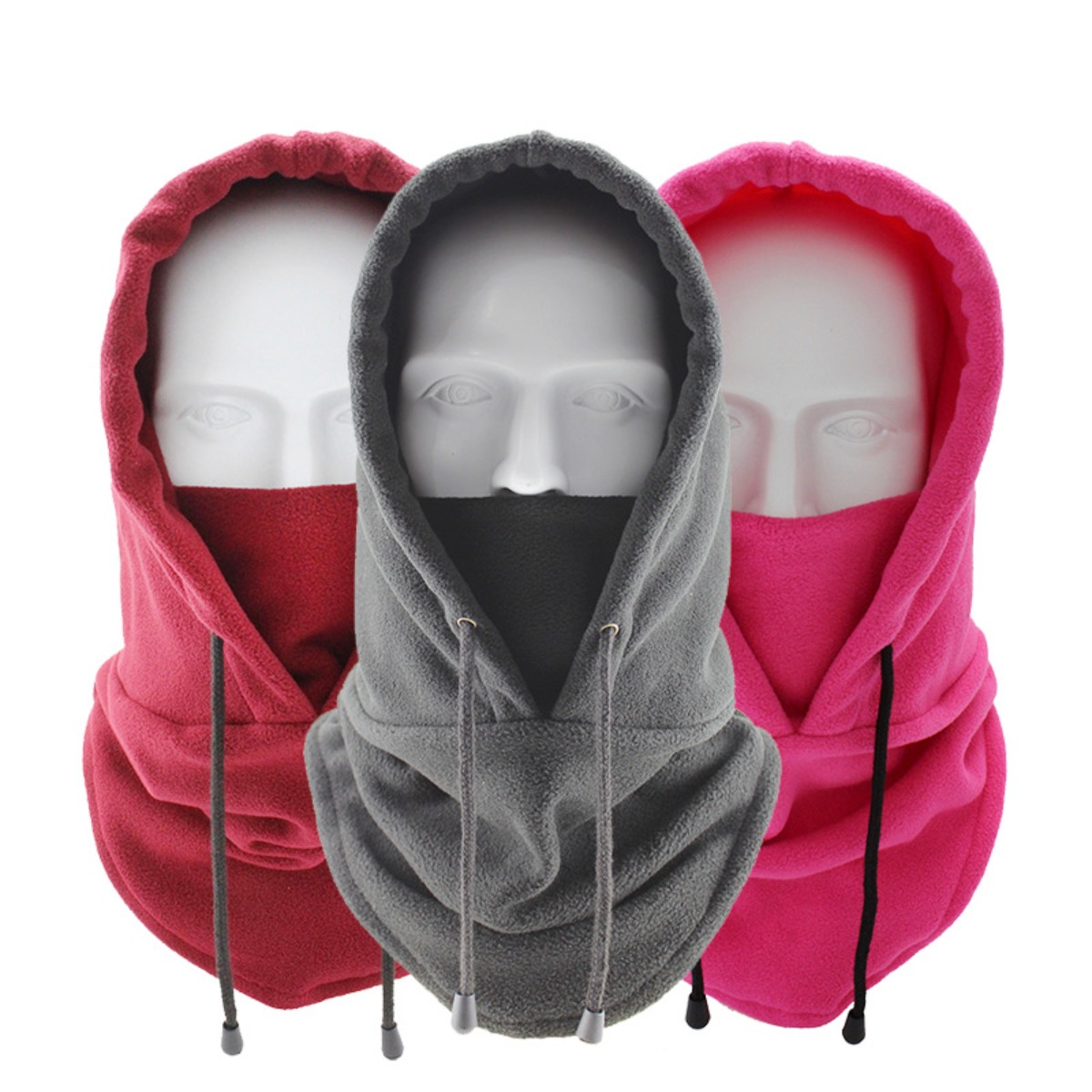 Winter Fleece Neck Gaiter Balaclava Windproof Warm Cycling Face Mask For Men Women