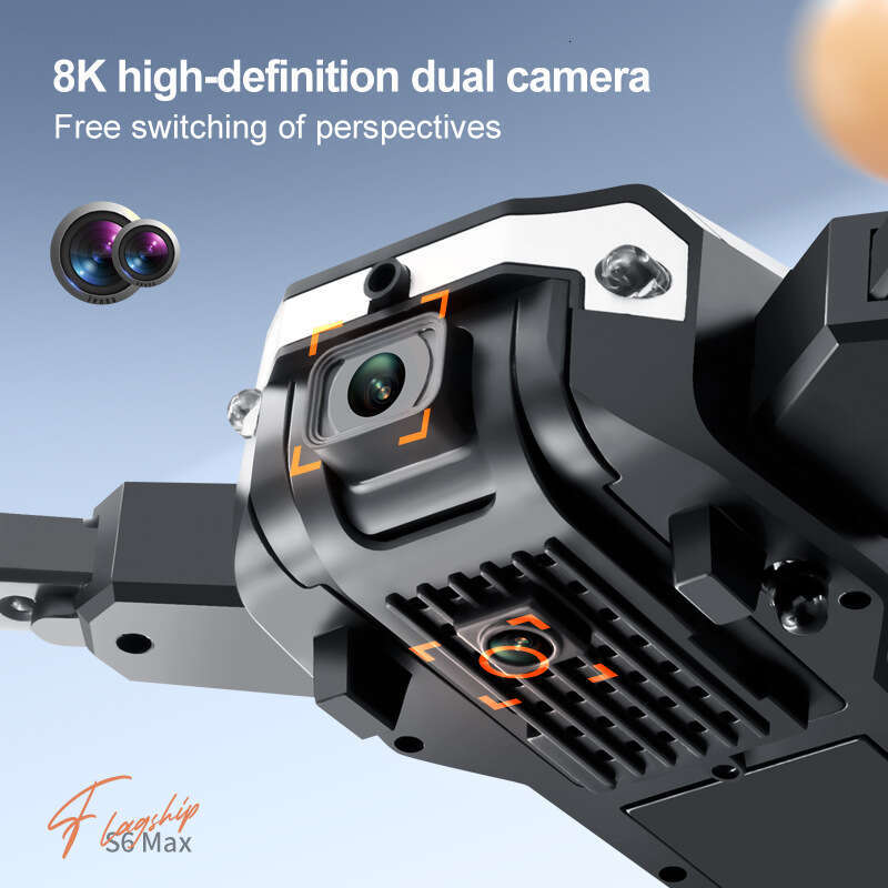 Hot Sale S6 Drone 8K HD Aerial Photography, Smart Obstacle Avoidance Foldable Quadcopter, G6 RC Drone Toy, High End WiFi FPV Optical Flow Positioning 