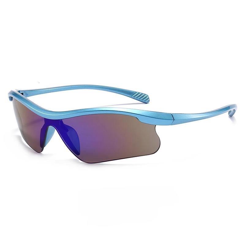 Designer European and American Trend Half Frame Sunglasses Mountaineering Sports Face Slimming Windproof Goggles Outdoor Cycling Glasses for Women