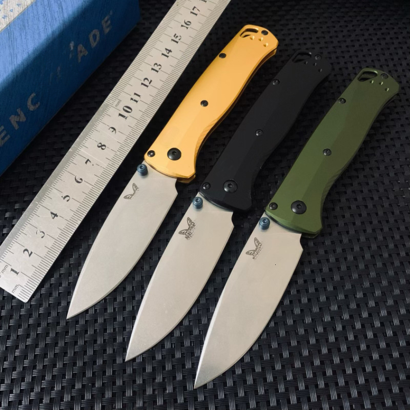 BM535-07 Aluminum alloy handle M390 blade BUGOUT Folding knife Outdoor Camping Hunting Pocket EDC Tool Knife