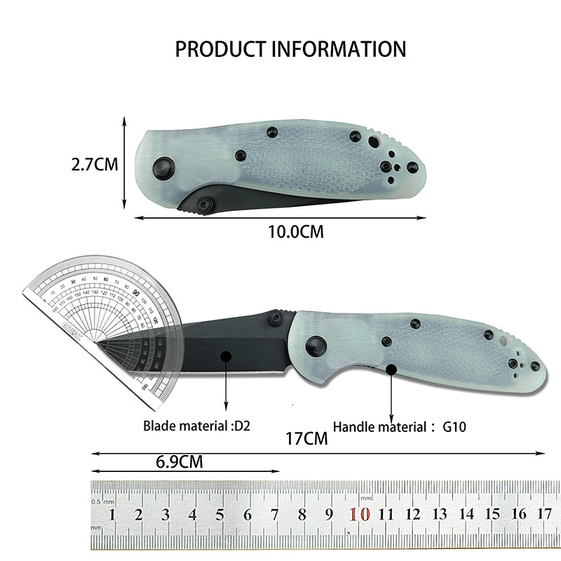 BM577 Tactical Hunting Combat Portable Jackknife Outdoor Camping Hiking Folding Knife G10 Handle Jungle Adventure Defense EDC Tools