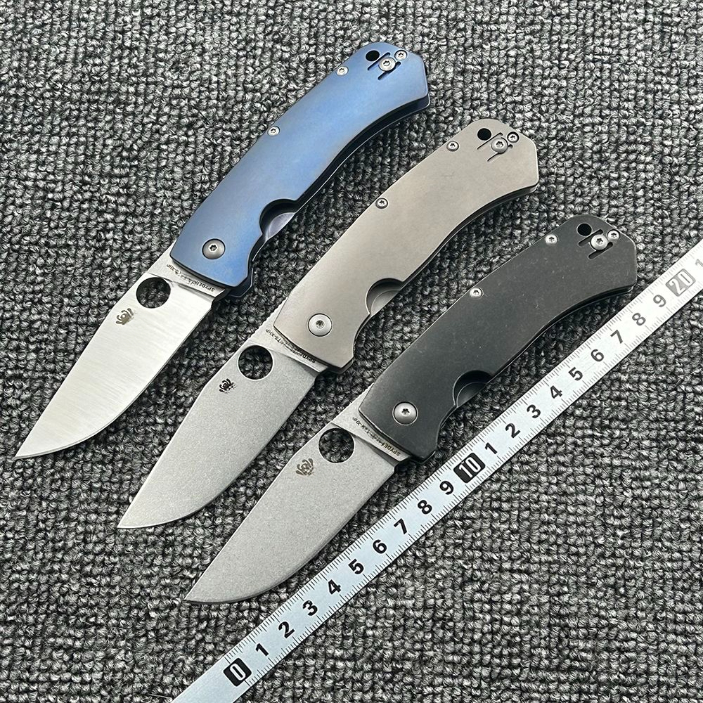 C186 Titanium Alloy Handle Folding High Hardness Outdoor Camping Wilderness Survival Pocket EDC Tool Knife