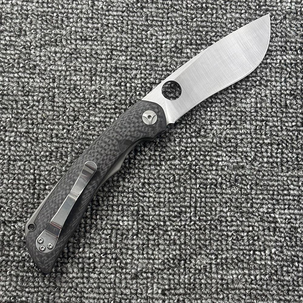 C239 Carbon Fiber Folding Knife Outdoor Camping Hunting Pocket EDC Tool Knife
