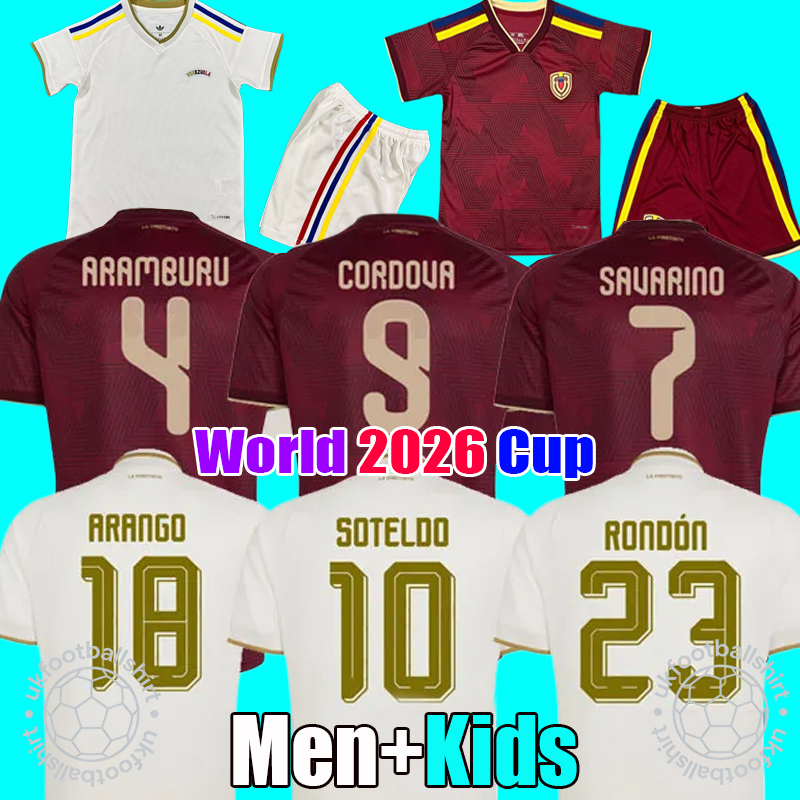 2026 Venezuela Jersey Soccer Jerseys football shirt 2026 2027 Home away 25 26 27 Football kit Camisetas de Futbol men Kids Kit uniforms set tops