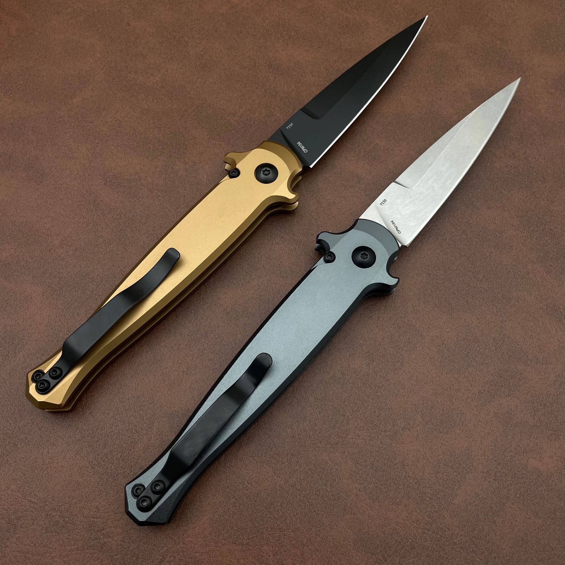 7150 Outdoor Folding Knife Portable Quick Pocket Knife CPM154 Blade Aviation Aluminum Handle Tactical Survival Hunting Knives