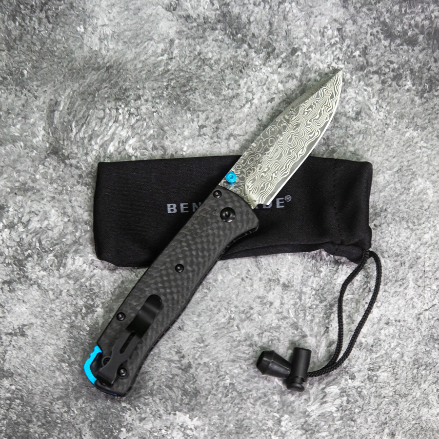 BM 533/535 Folding Knife S90V Blade Carbon Fiber Handles Sharp Field Hunting Knife Survival Tactical Tool with Pocket Clip