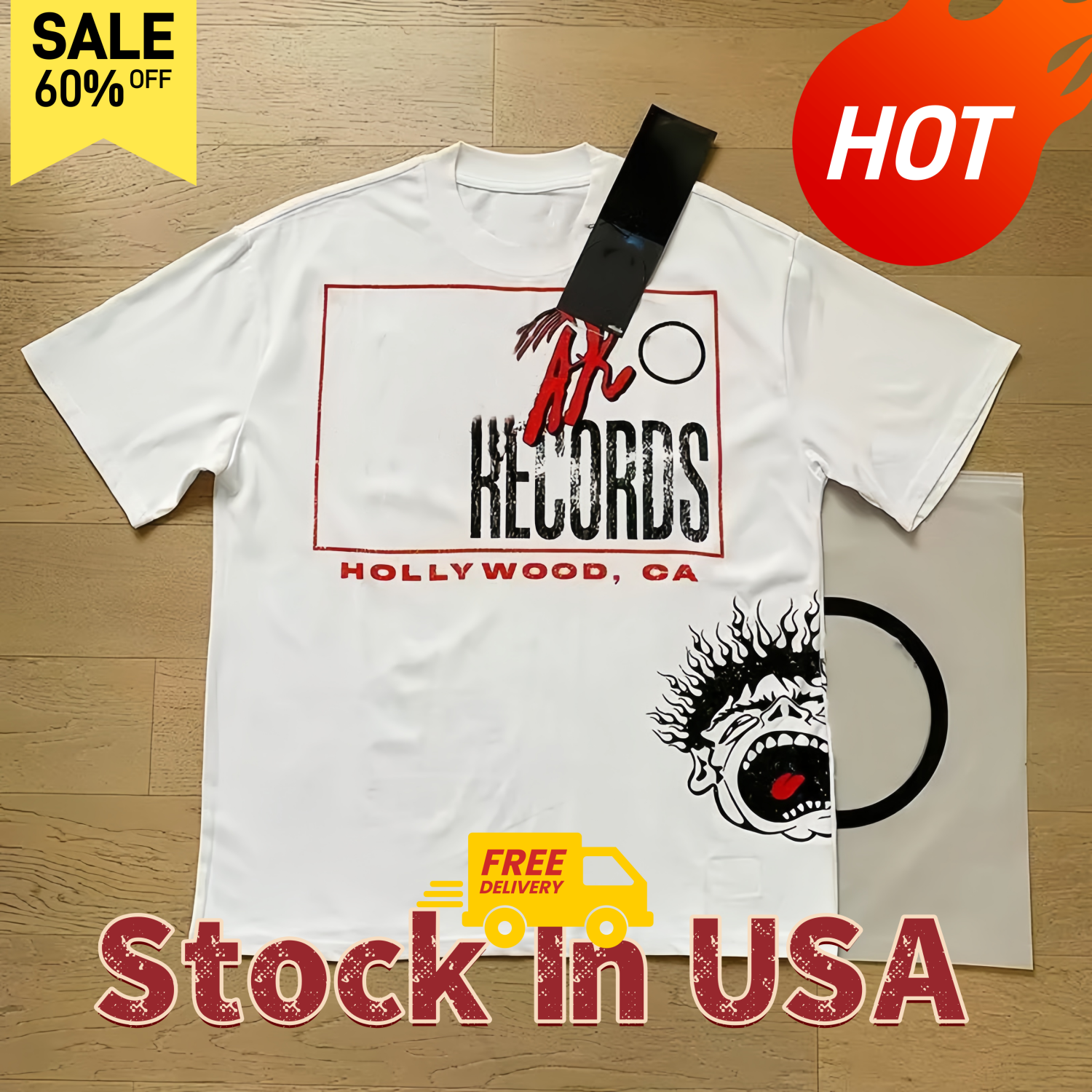Fashion Tshirts Pure Cotton Shirts High Street Style Graphic T Shirts Men Designer Shirt Casual Short Sleeves Clothes Tops US Vintage Washed Y2K Oversize Trend Tees